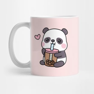 Cute Little Panda Loves Bubble Tea Mug